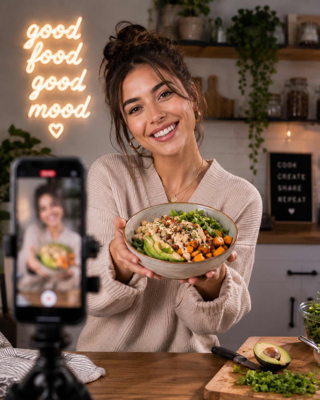 Creator zeigt Food-Bowl